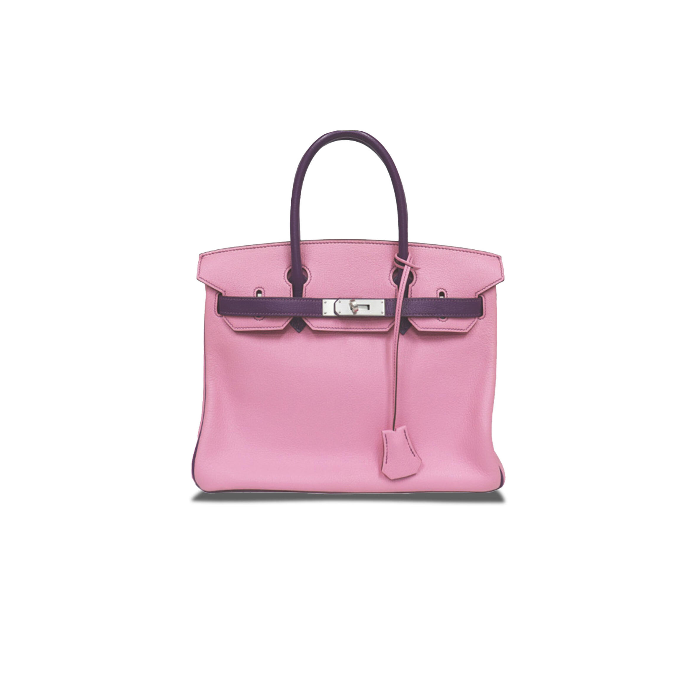 H**me5 BIRKIN 30 EPSOM MALVA AND ANEMONE PURPLE SILVER BUCKLE 5010502009566 (30*23*15cm) Master Quality